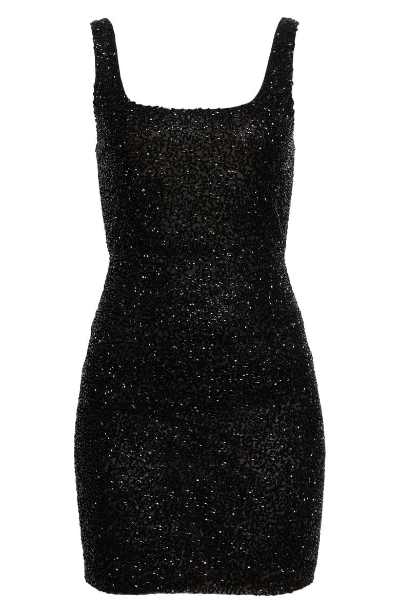 L'AGENCE Inori Beaded Mesh Minidress, Alternate, color, 