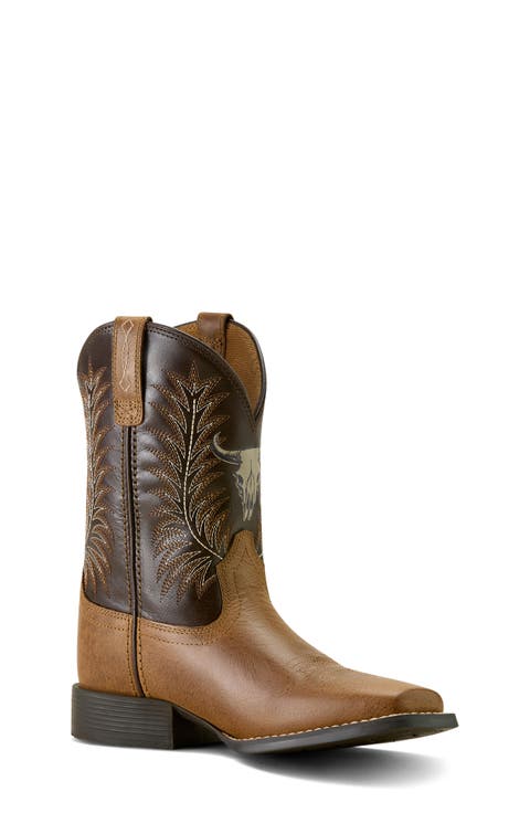 Kids' Stampede Wide Square Toe Western Boot (Toddler, Little Kid & Big Kid)