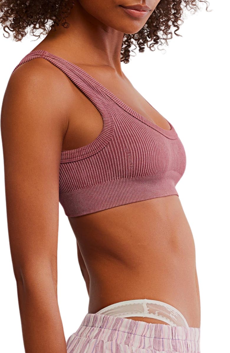 Free People Intimately FP Rib Bralette, Alternate, color, Renaissance Rose