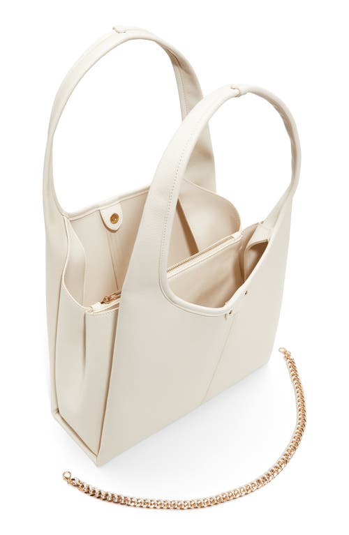 Aldo Ambrosia Faux Leather Shoulder Bag In Bone