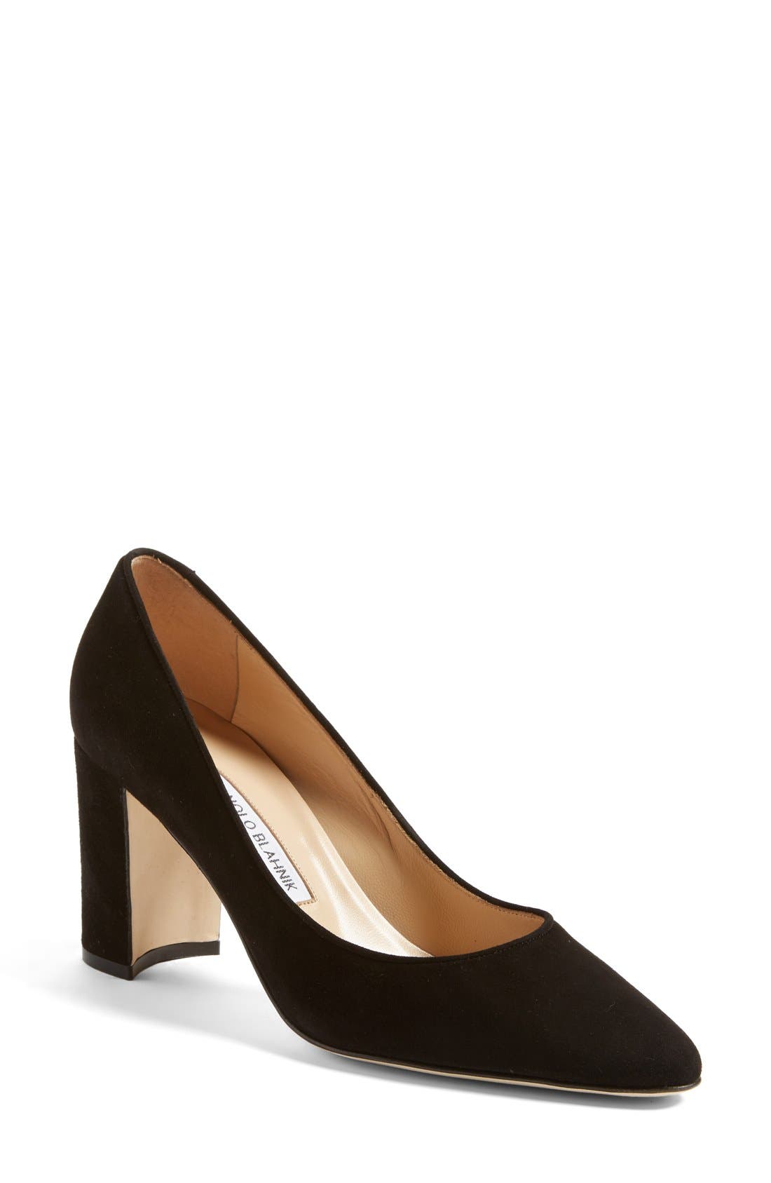 Manolo Blahnik 'Tuccioto' Almond Toe Pump, Main, color, 