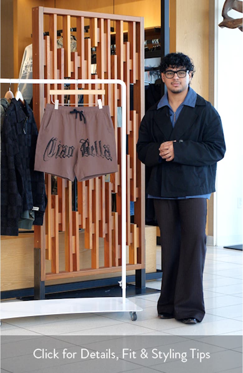 Tempo Ciao Bella Tech Performance Drawstring Shorts, sales video thumbnail