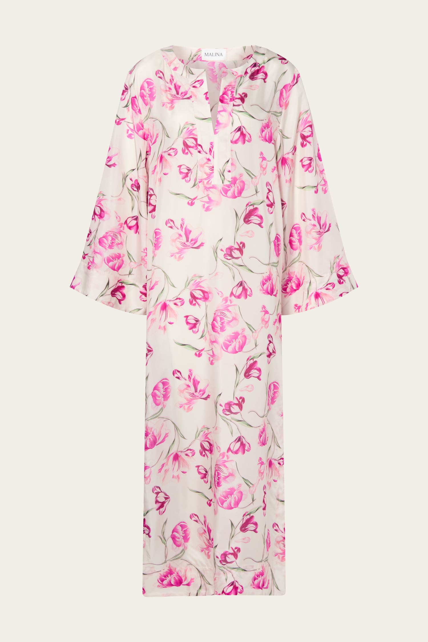 Brenda Silk Maxi Kaftan Dress - image 2