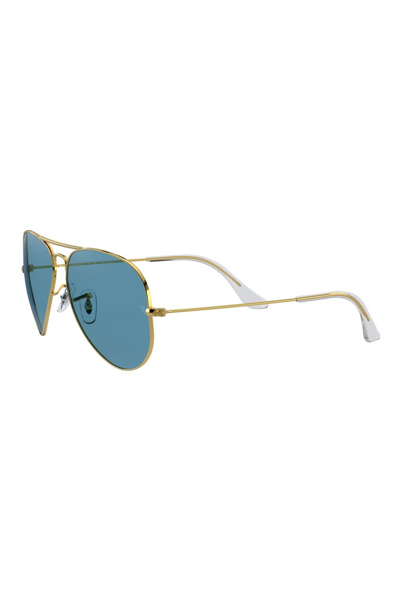 58mm Polarized Aviator Sunglasses, Alternate, color, LEGEND GOLD/ BLUE