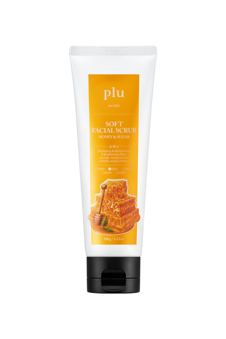 Soft Facial Scrub Honey & Sugar, Main, color, No Color