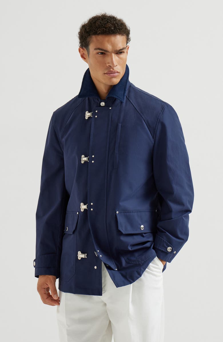 Brunello Cucinelli Water-resistant outerwear, Main, color, Blue