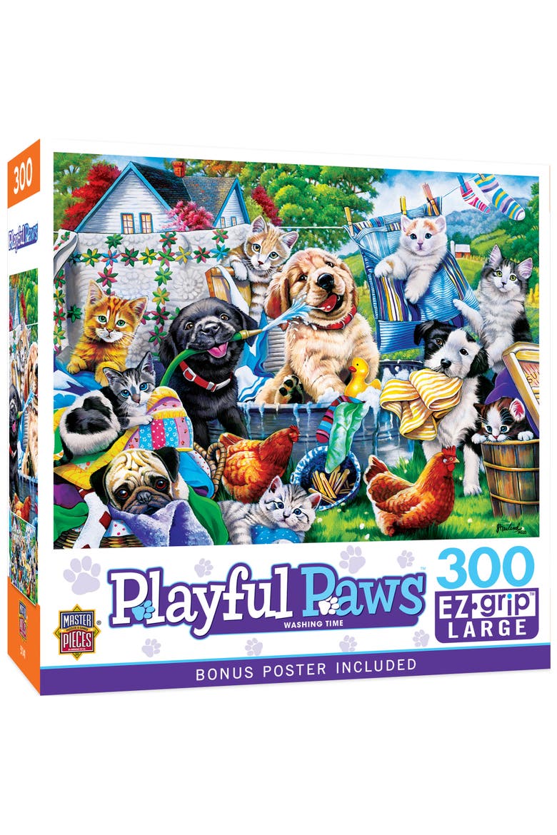Washing Time 300 Piece Jigsaw Puzzle, Main, color, Multicolor