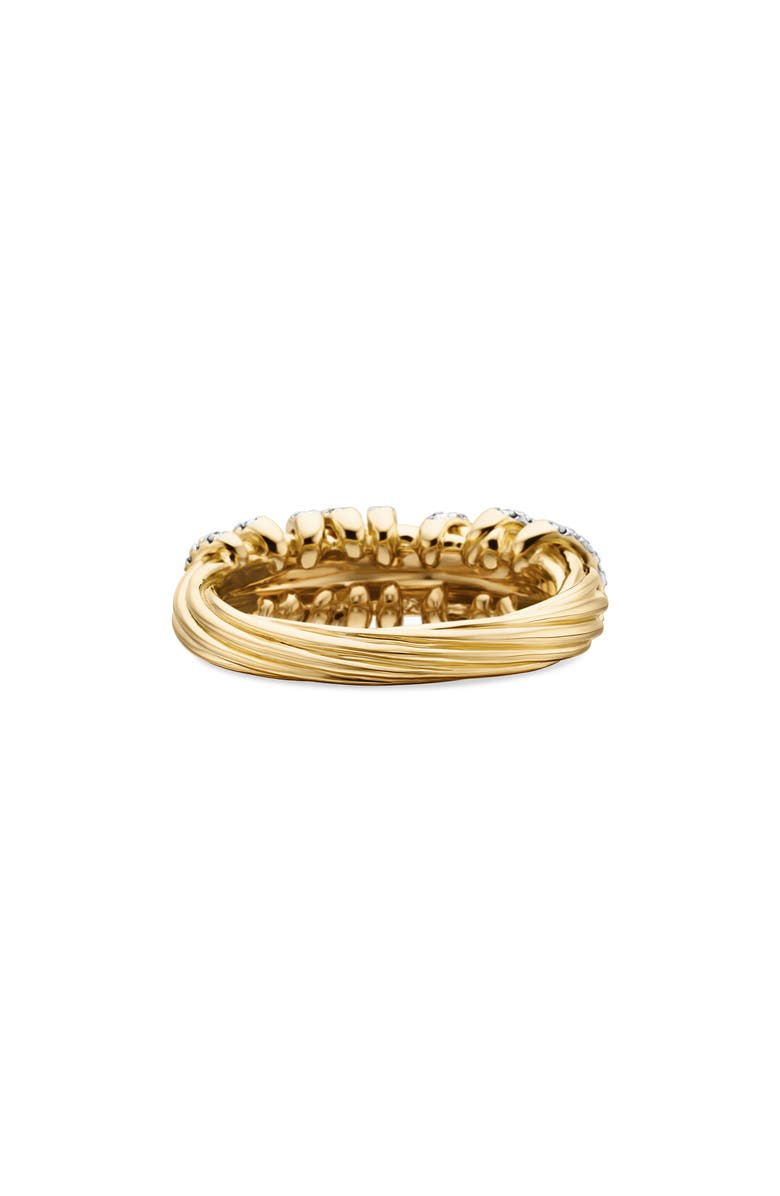 David Yurman Helena Small 18K Yellow Gold Ring with Diamonds, Alternate, color, 
