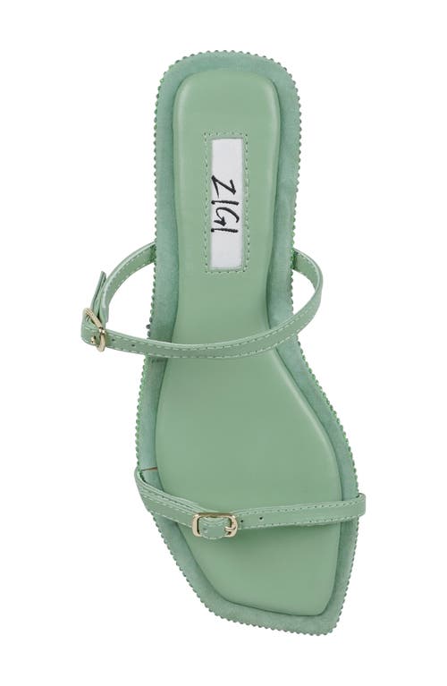 Zigi Two-strap Sandal In Green
