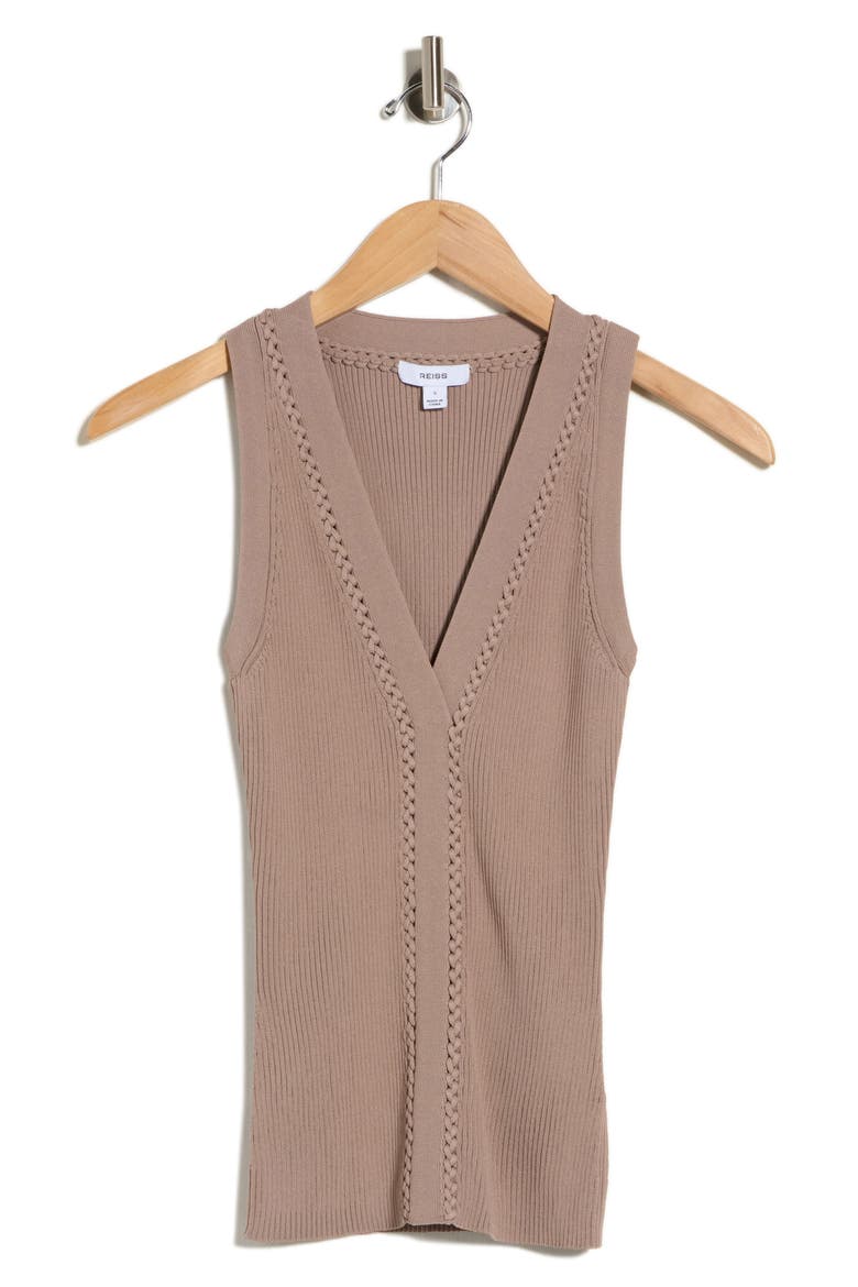 Lanette Craft Stitch Tank, Alternate, color, MINK