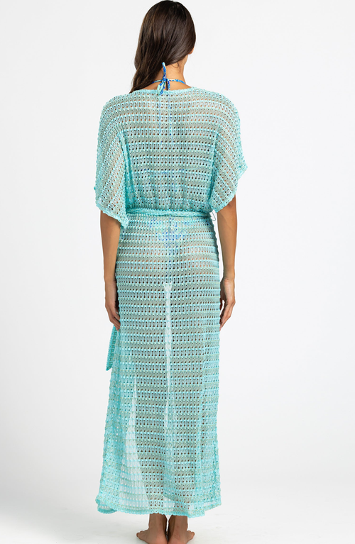Beach Bunny Swimwear Camden Maxi Kaftan In Blue
