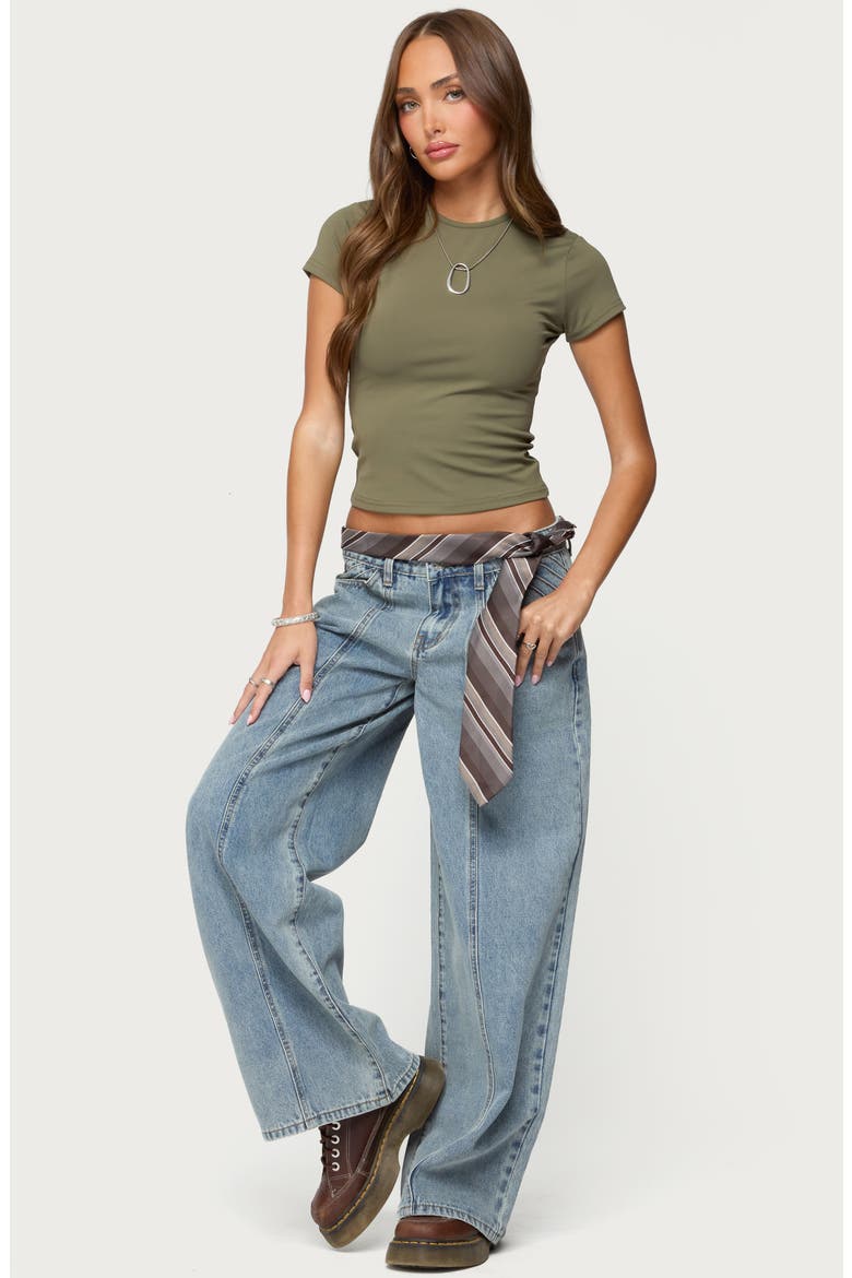 Tay Crop Top, Alternate, color, OLIVE