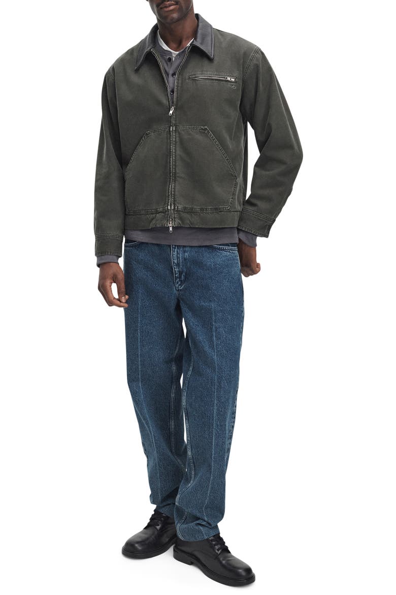Cotton Denim Workwear Jacket, Alternate, color, DARK GREEN