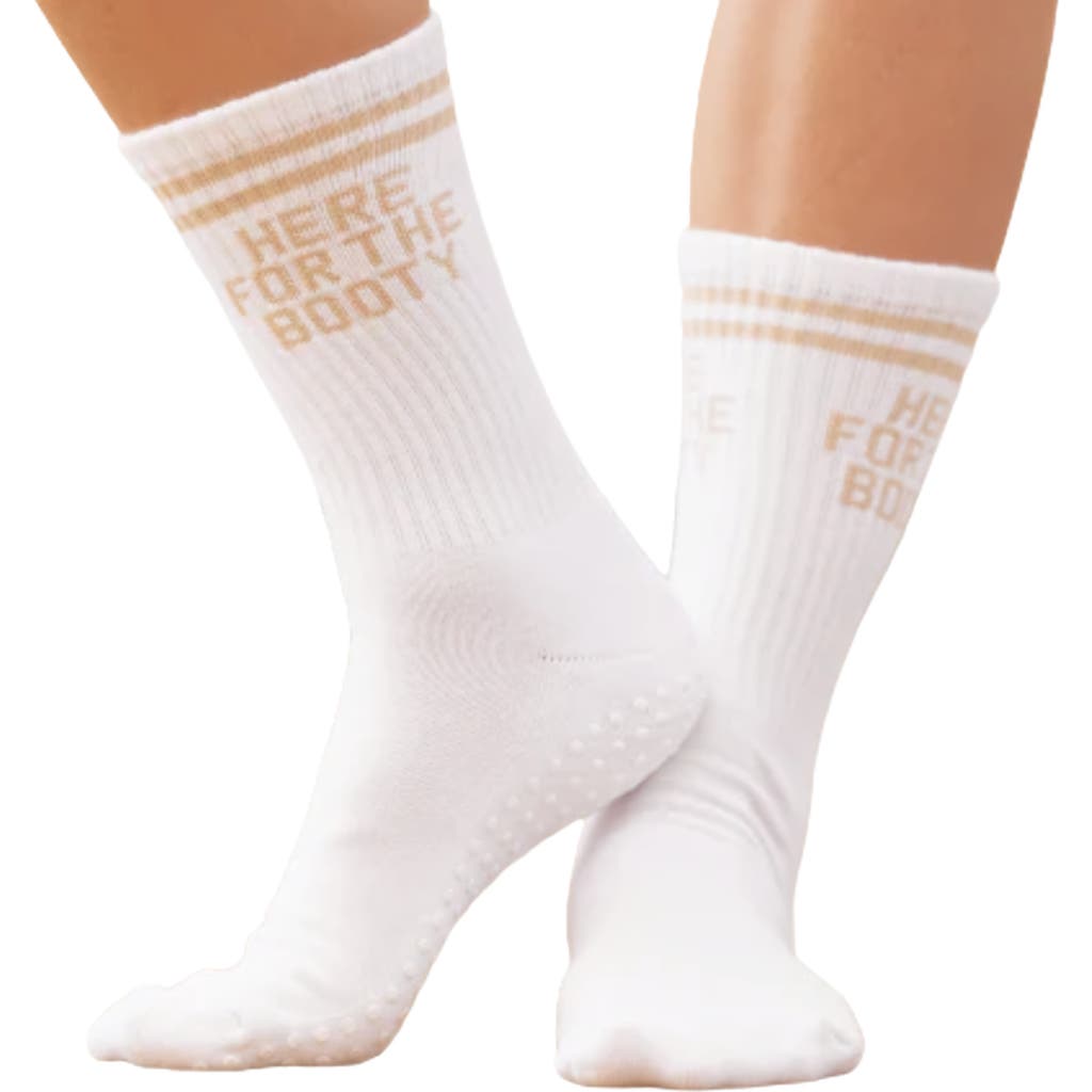 Souls. Saying Crew Grip Socks in White  product