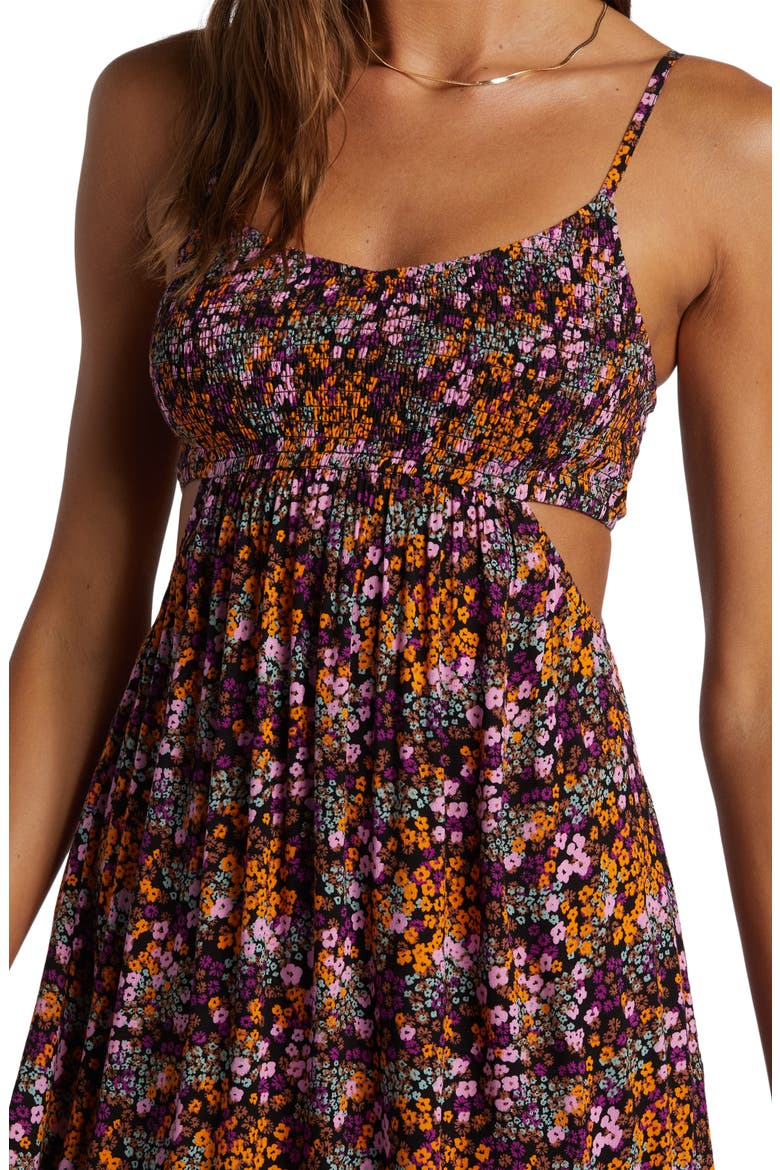 Hot Tropics Cutout Maxi Dress, Alternate, color, ANTHRACITE FLORAL DAZE