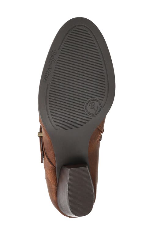 Bella Vita Bowie Buckle Strap Bootie In Brown