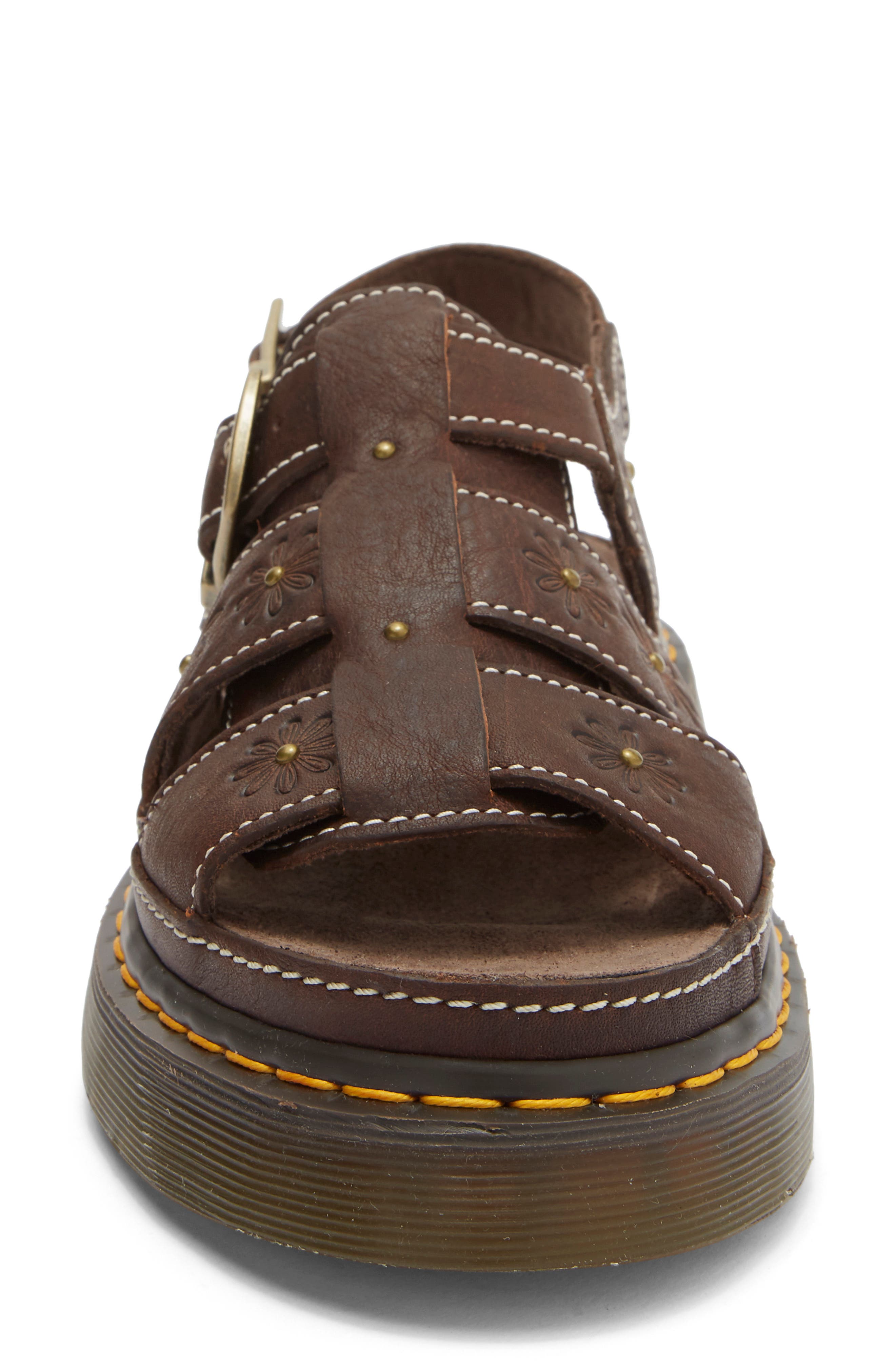 Wrenlie Sandal, Alternate, color, DARK BROWN
