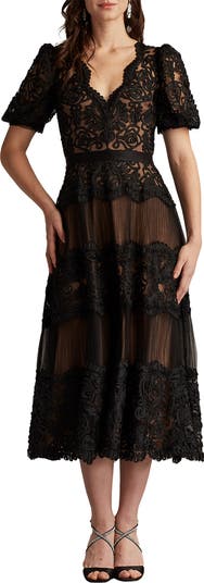 Soutache Lace Cocktail Dress
