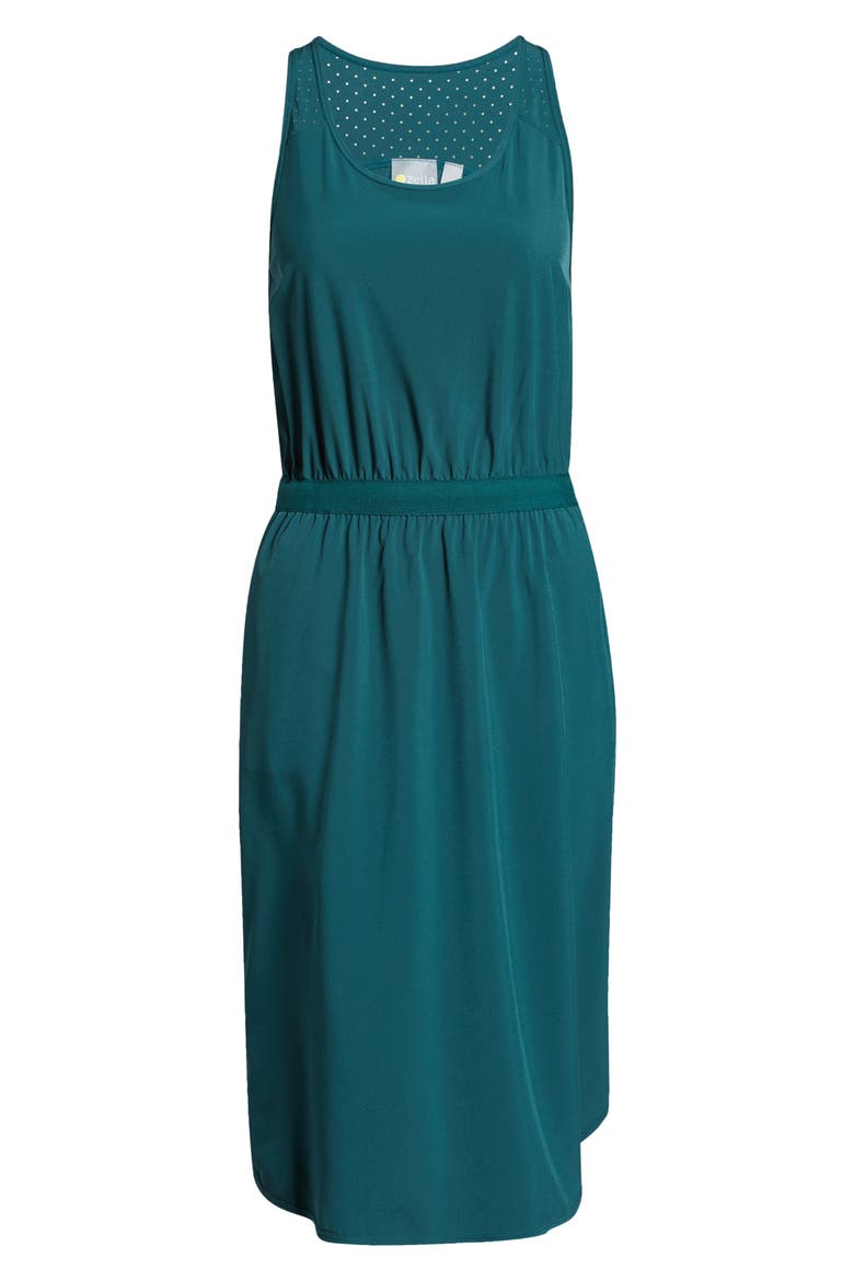 Mix It Up Performance Stretch Recycled Polyester Tank Dress, Alternate, color, GREEN MOSS