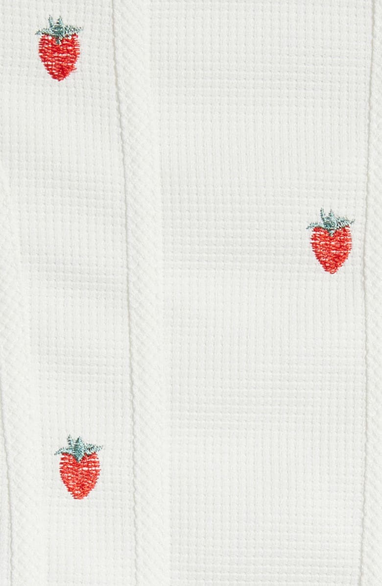 Freshman Kids' Embroidered Strawberry Seamed Top, Alternate, color, Strawberry Embroidery