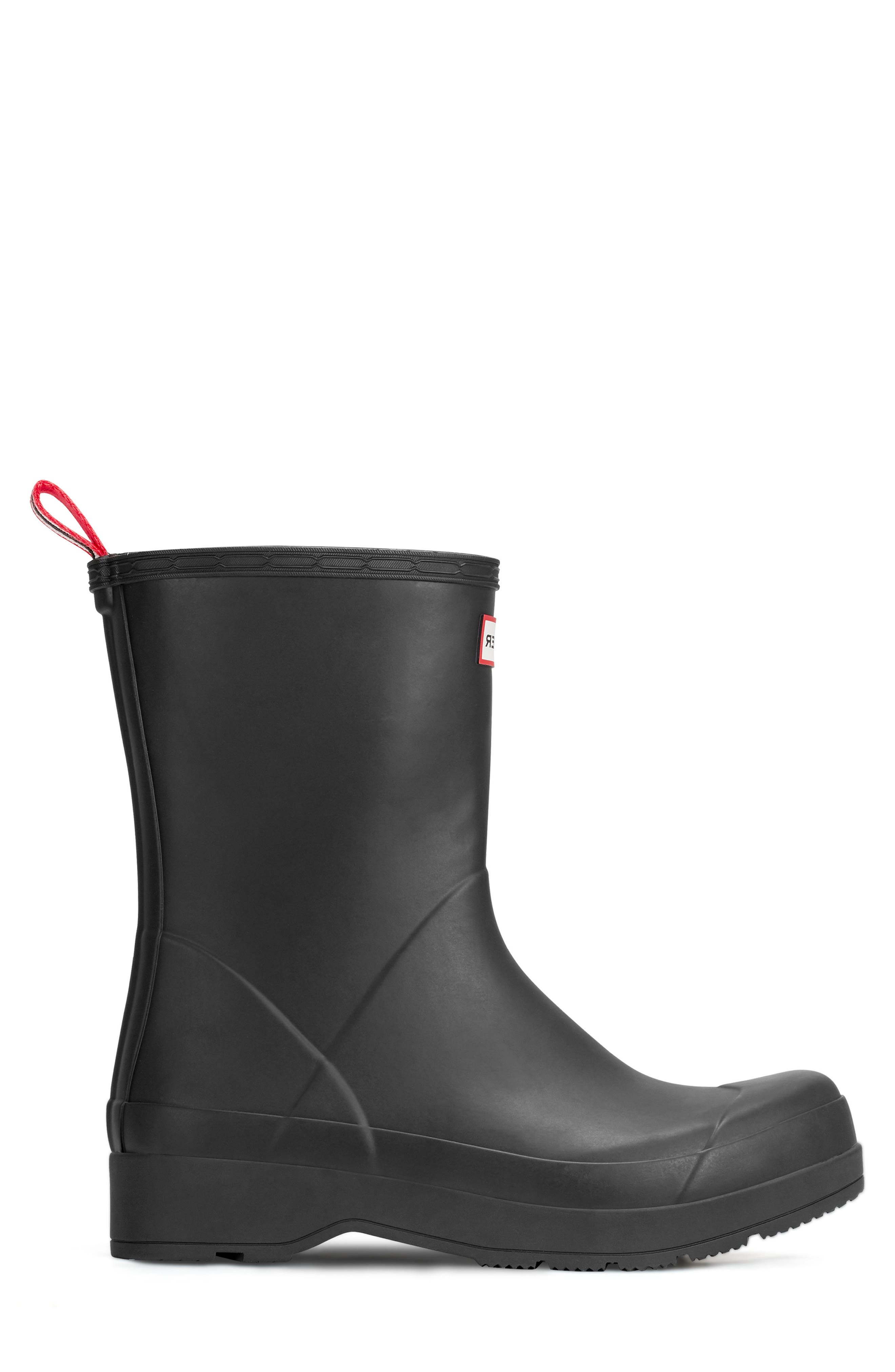 Hunter Play Waterproof Mid Boot, Alternate, color, Black
