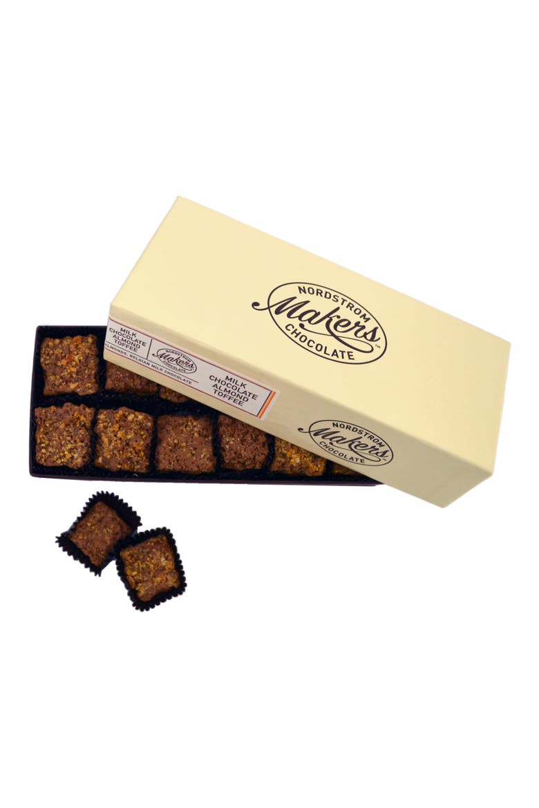 Nordstrom Makers Chocolate Milk Chocolate Almond Toffee, Main, color, NO COLOR