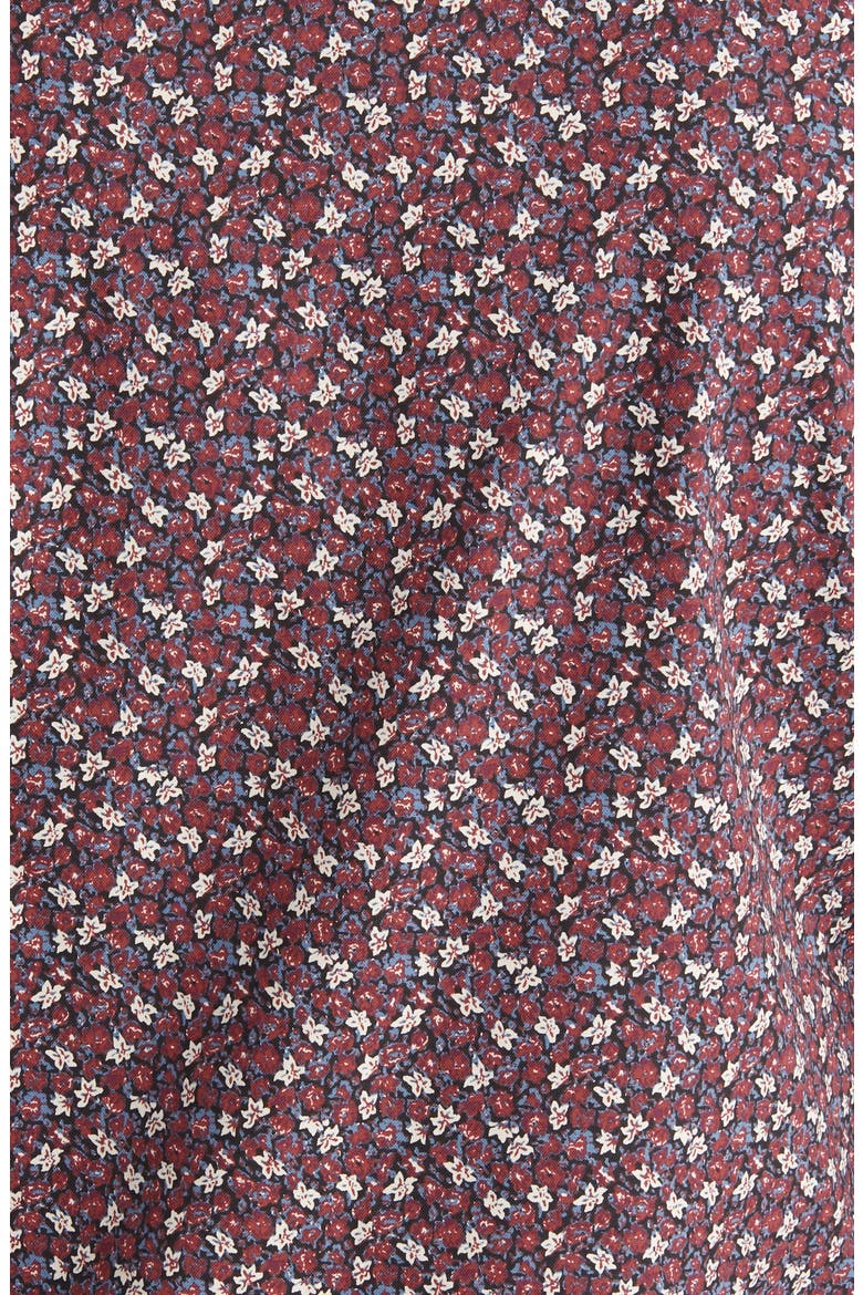 Tech-Smart Trim Fit CoolMax® Stretch Button-Down Shirt, Alternate, color, BLACK - BURG STAR FLORAL