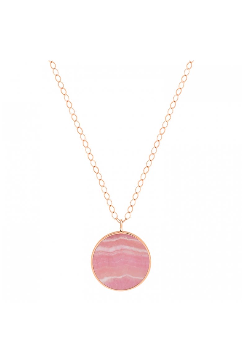Jumbo Ever Necklace, Main, color, Pink Rhodochrosite