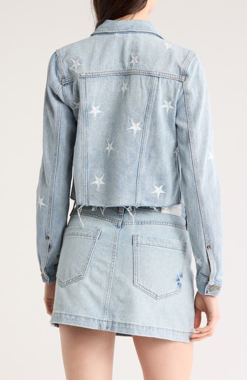 Pistola Crop Denim Jacket In Zodiac