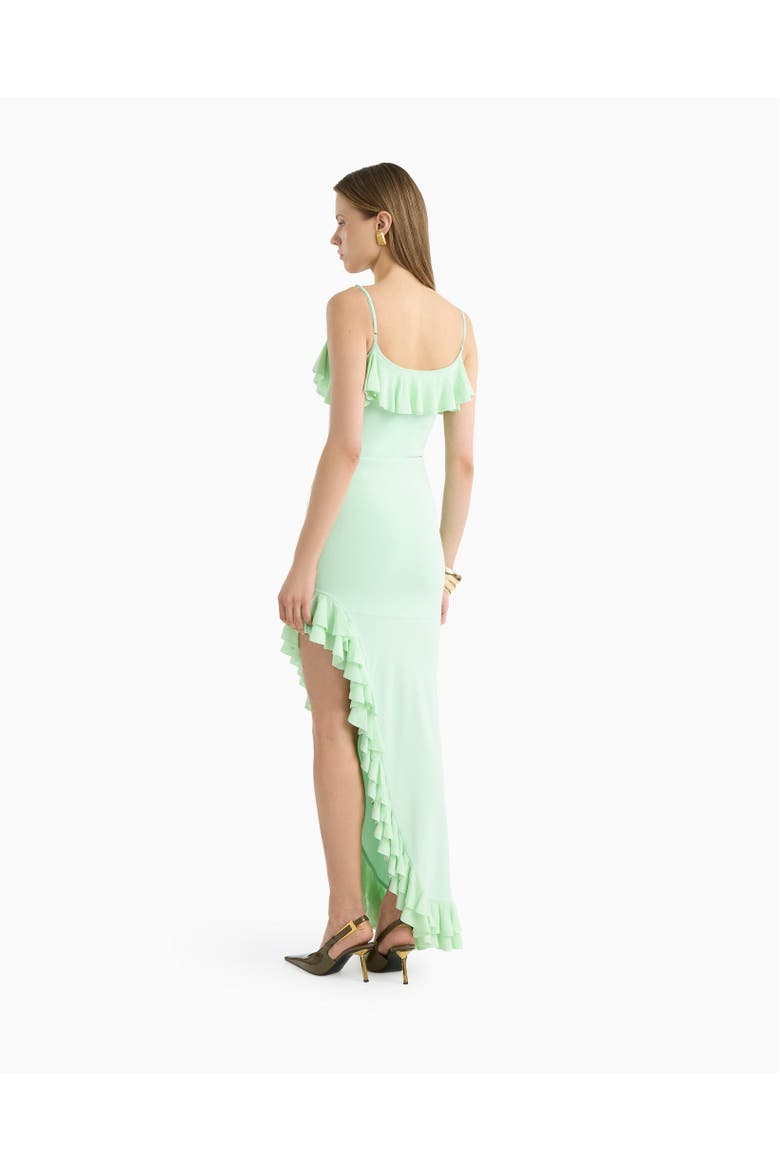 Evelyn Ruffle Cami, Alternate, color, Misty Jade