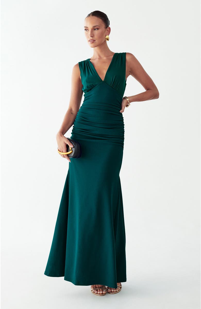 BWLDR Allen Maxi Dress, Alternate, color, Teal