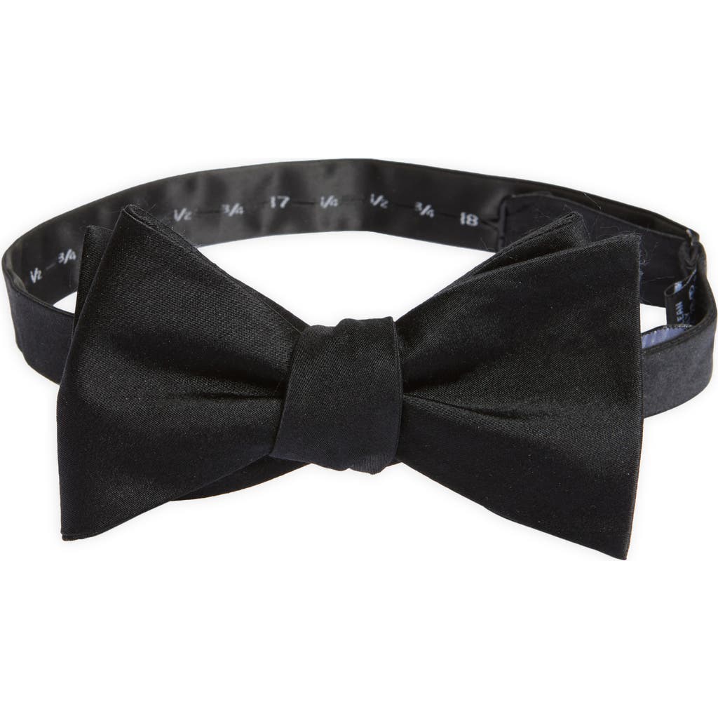 Clifton Wilson Black Silk Bow Tie