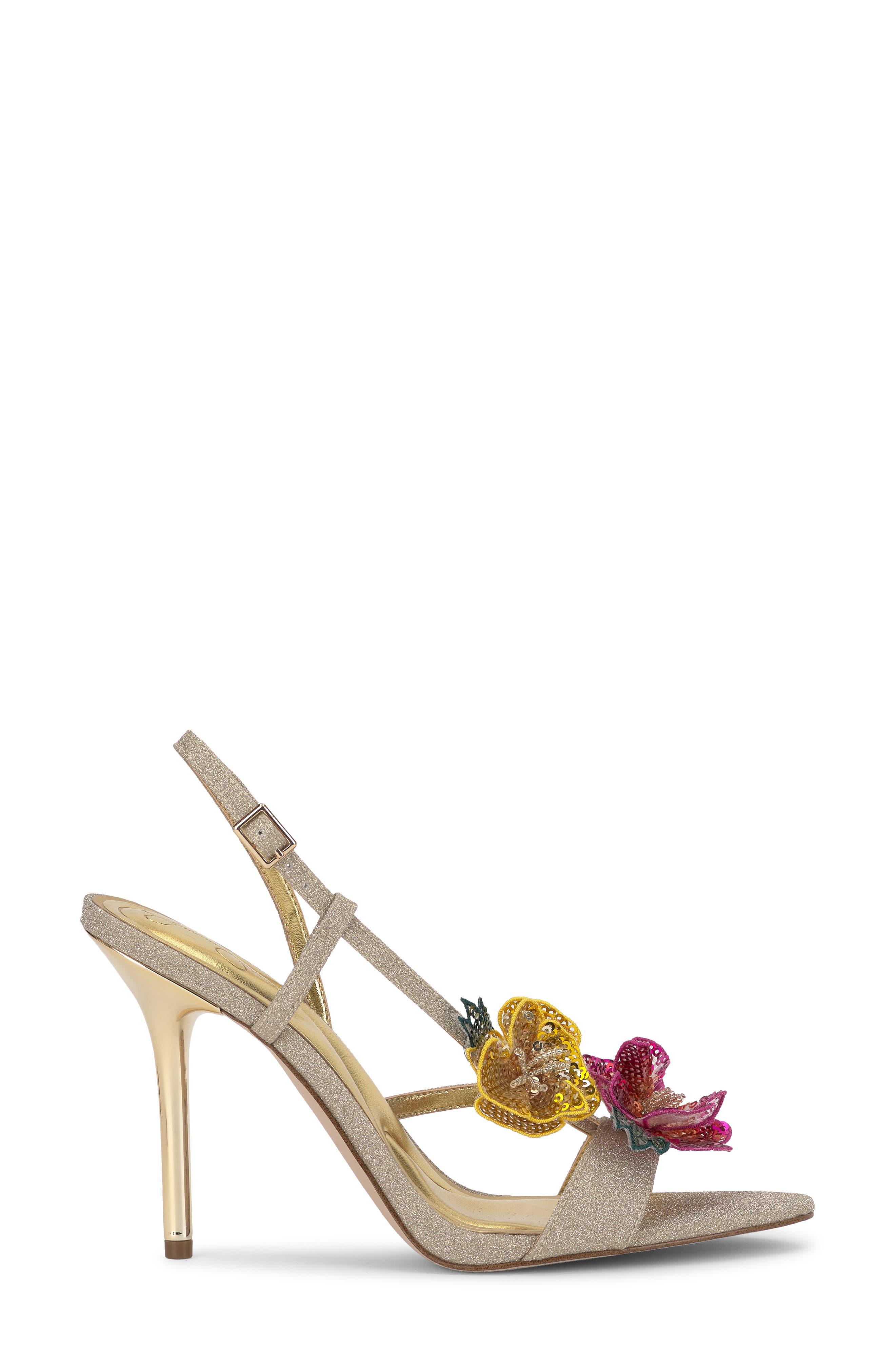 Nivory Half d'Orsay Sandal, Alternate, color, GOLD