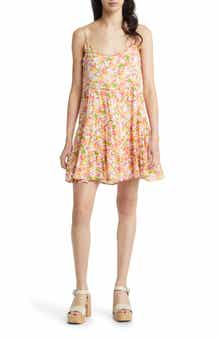 Floral Print Tiered Babydoll Sundress