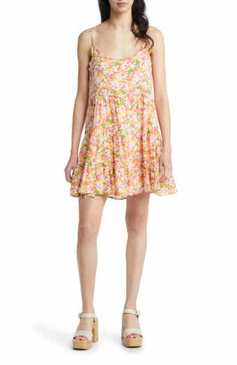 Floral Print Tiered Babydoll Sundress