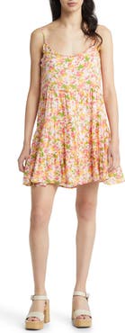 BP. Floral Print Tiered Babydoll Sundress