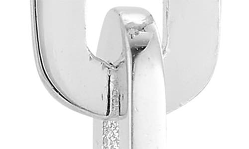 Chloe & Madison Chloe And Madison Chain Link Drop Earrings In Silver