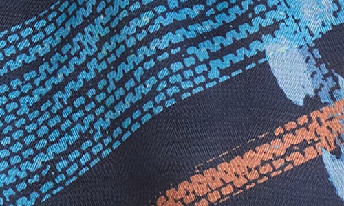 Vince Camuto Basketweave Print Square Scarf In Multi