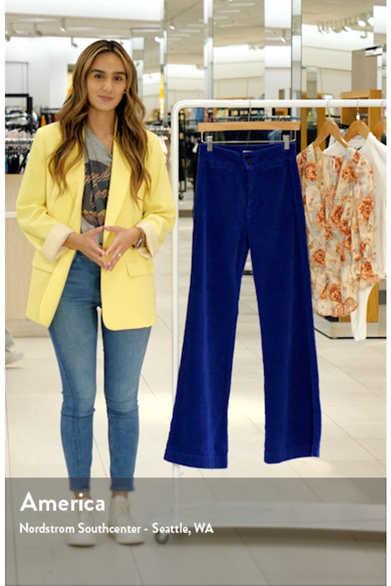 Brighton High Waist Wide Leg Corduroy Pants video