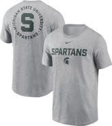Nike Men's Nike Heather Gray Michigan State Spartans Campus 2-Hit T-Shirt
