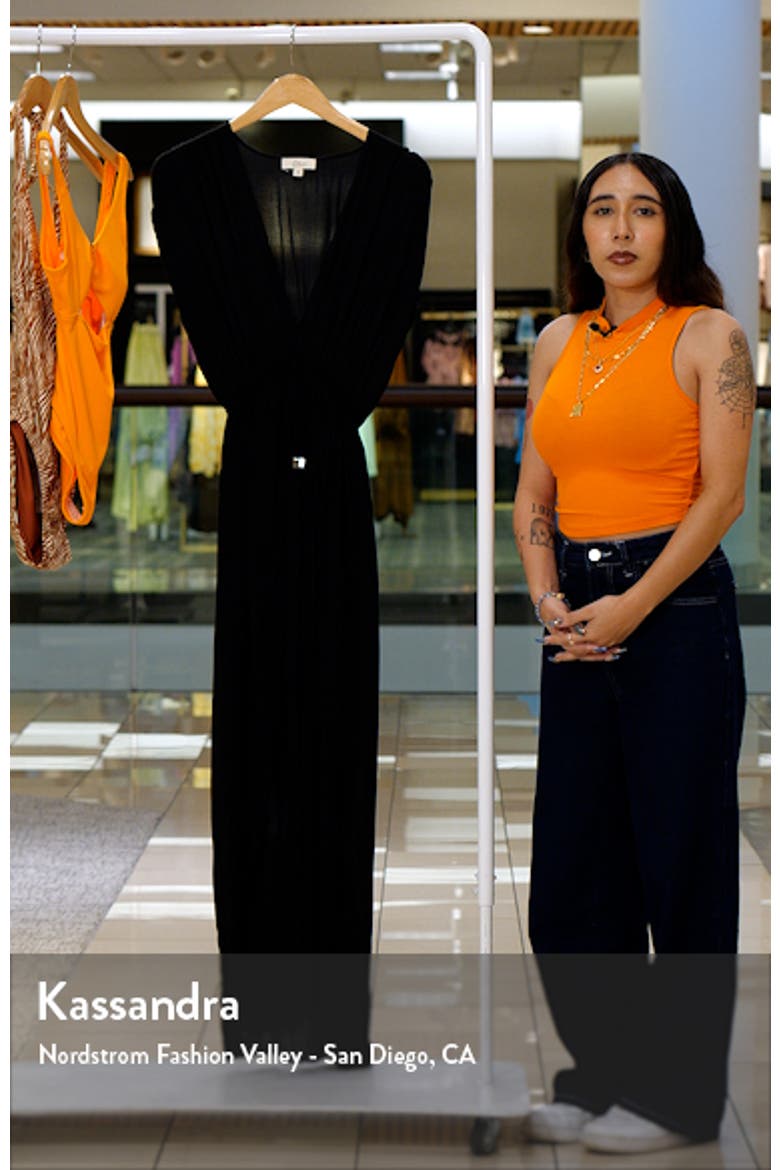 Deep V-Neck Cover-Up Maxi Dress video