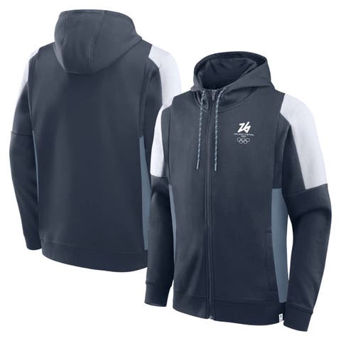 Men's Fanatics Navy Milano Cortina 2026 Winter Olympics Full-Zip Hoodie