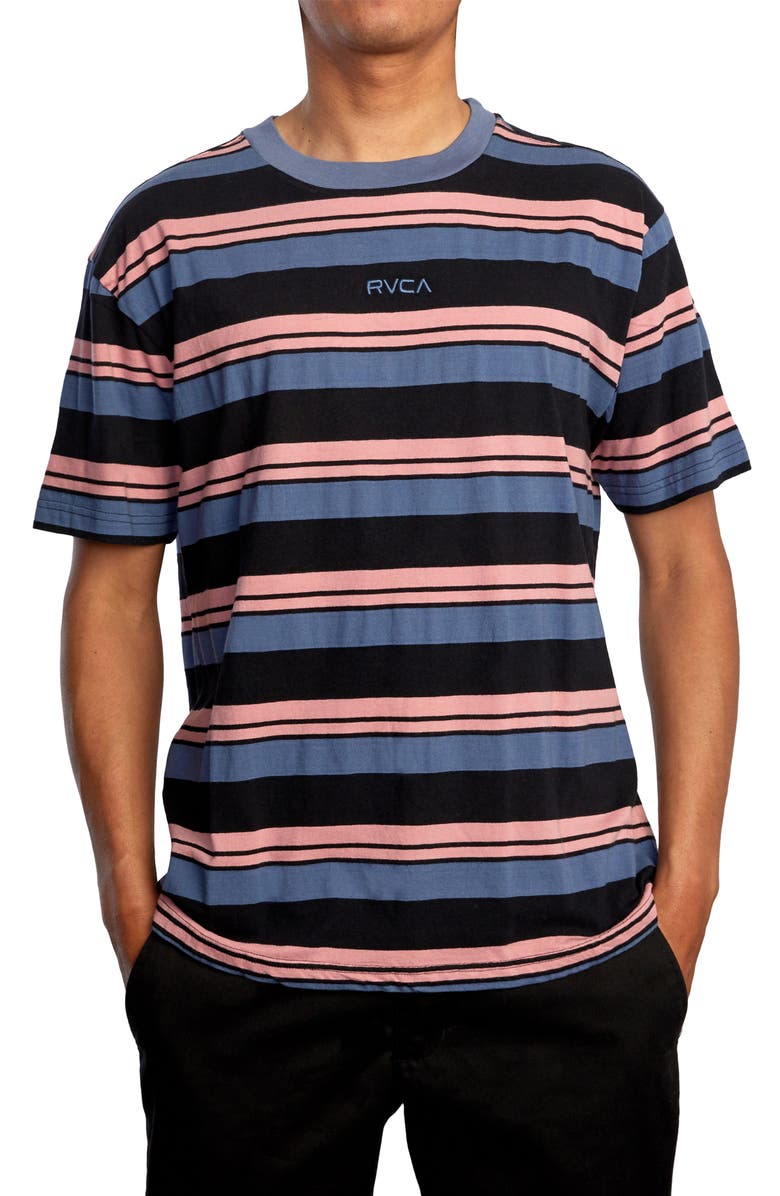 RVCA Curtis Stripe II Short Sleeve T-Shirt, Main, color,