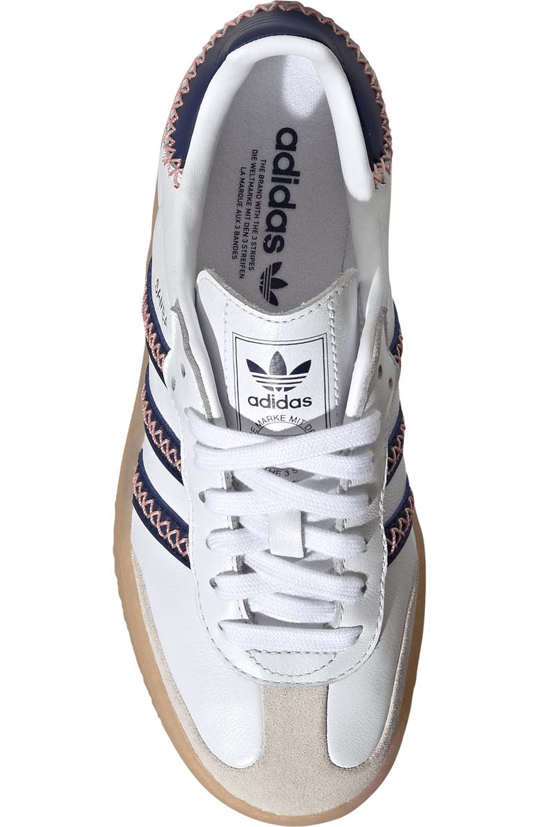 adidas Kids' Sambae Sneaker, Alternate, color, Off White/ Blush Pink/ Gum 3