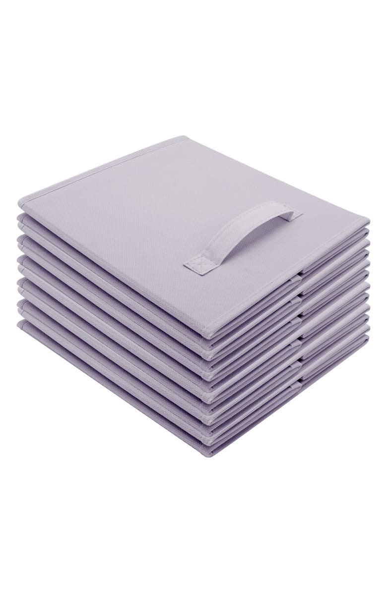 SORBUS Foldable Storage Cube Basket Bin - Set of 6 - Pastel Purple, Alternate, color, Pastel Purple