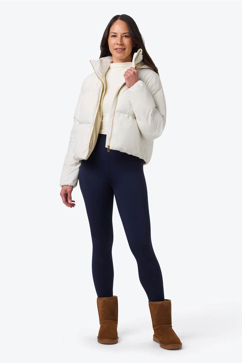 Women's Cloud IX Crop Puffer Heated Jacket, Alternate, color, Cream