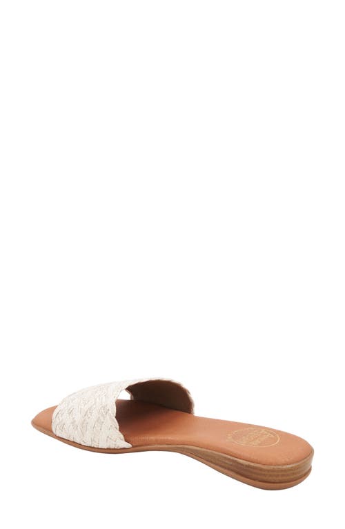 Andre Assous André Assous Nahala Featherweights™ Slide Sandal In White