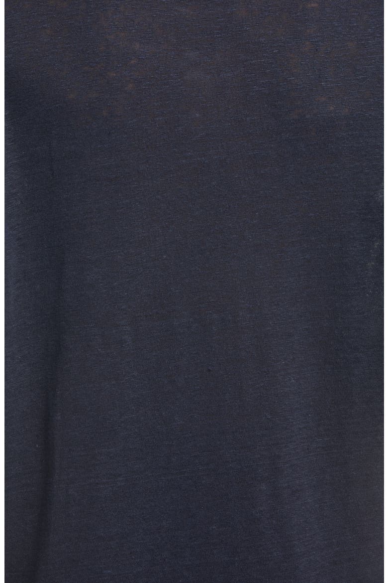 Boyfriend Slub Linen T-Shirt, Alternate, color, COASTAL