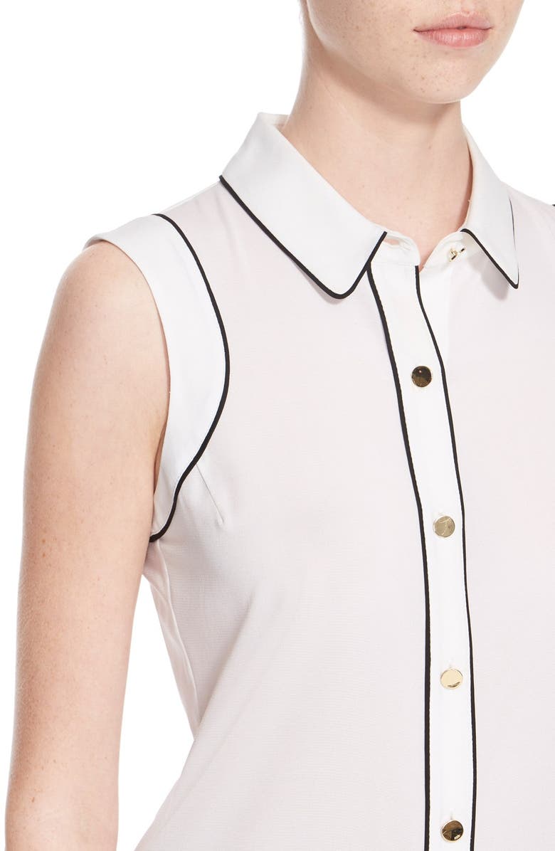 St. John Collection Silk Crepe Shell, Alternate, color, 