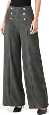FREEMARKET Pinstripe Wide Leg Pants